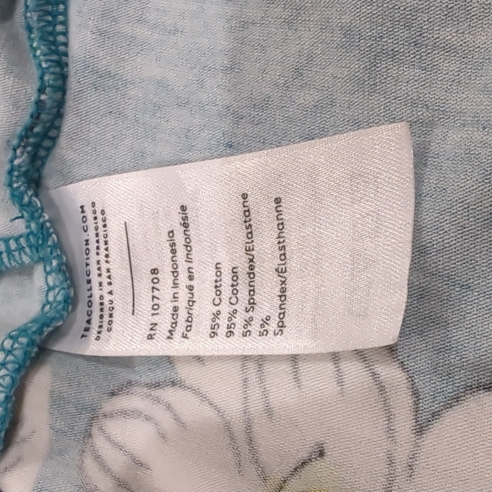 Tea Collection Girl Floral Lush Flora Blanca Ruffle Hem Dress - Picture 5 of 8